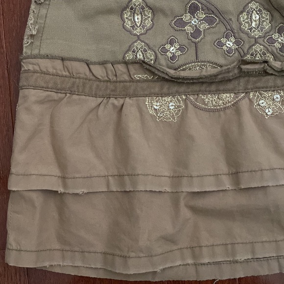 Da-Nang Taupe Embellished Mini Skirt - Picture 6 of 16